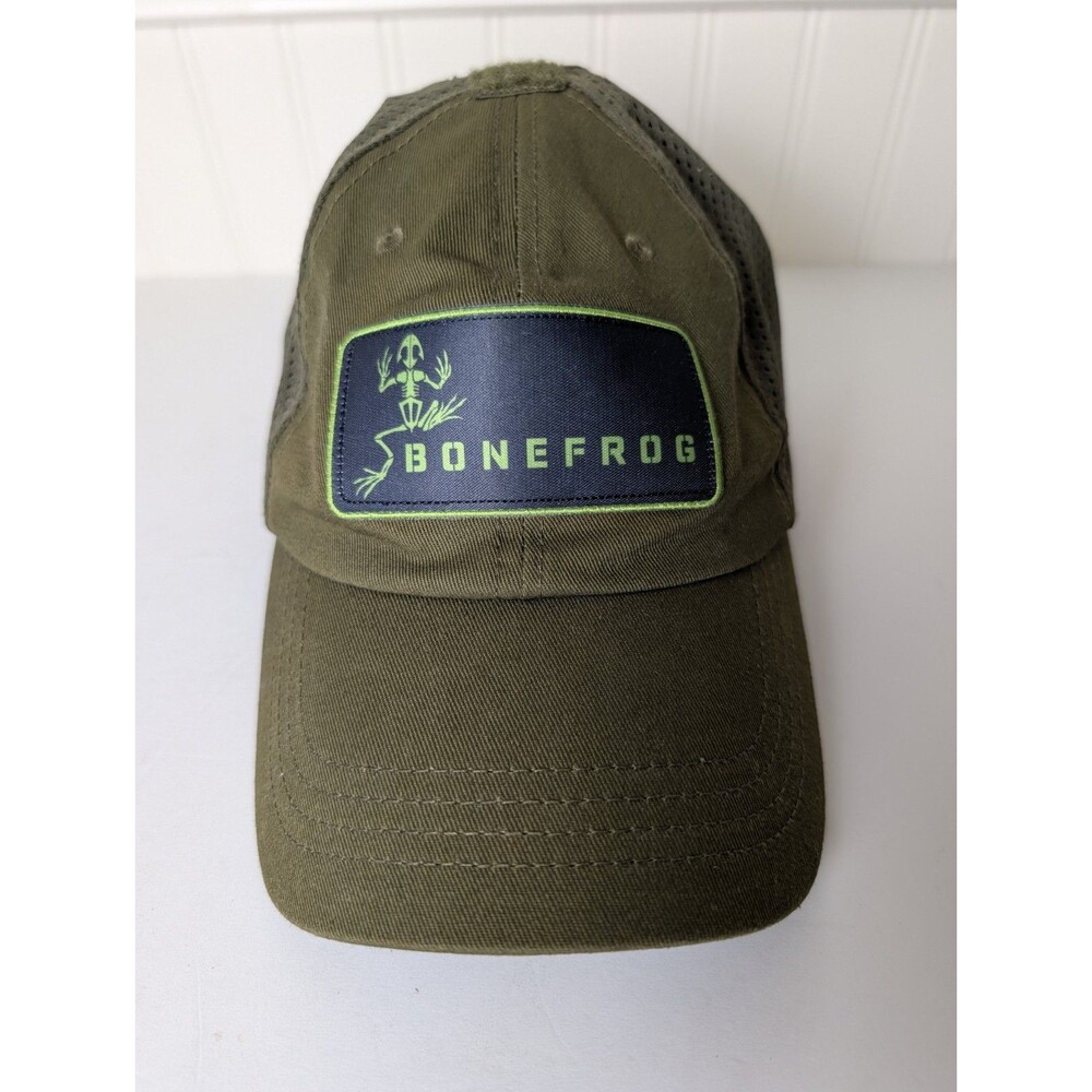 Condor Hat Bonefrog Mens Hat Adjustable Finisher Label Tag Camo Green Tactical